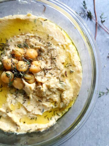 lemon thyme hummus