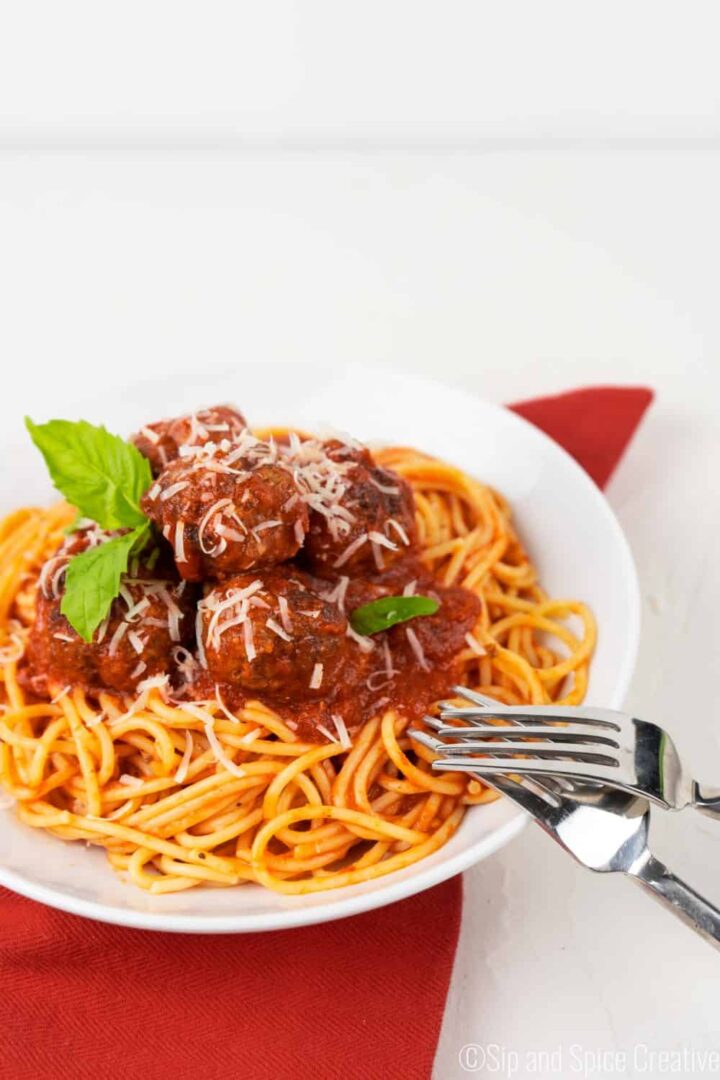 Classic Spaghetti and Meatballs | Sip and Spice