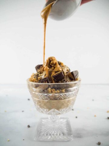 Peanut Butter Nice Cream | Sip + Spice