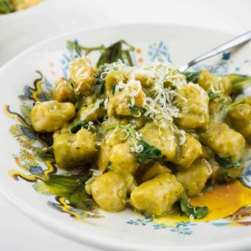 Pesto Alfredo Gnocchi | Sip + Spice