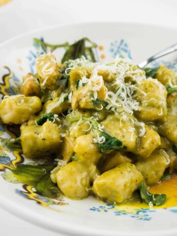 Pesto Alfredo Gnocchi | Sip + Spice