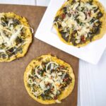 Pesto Chickpea Flatbreads with Broccoli and Parmesan | Sip + Spice