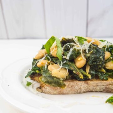 Greens and Beans on Toast | Sip + Spice