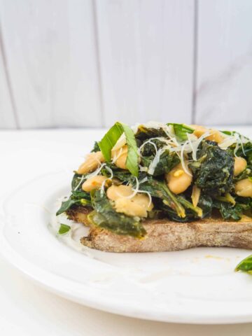 Greens and Beans on Toast | Sip + Spice
