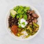 Tequila Lime Steak Fajita Bowl | Sip + Spice