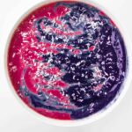 Patriotic Swirled Smoothie Bowl | Sip + Spice #vegan #smoothie #healthybreakfast #summer