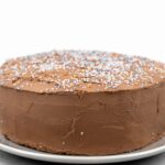 Chocolate Coconut Stout Cake with Whipped Chocolate Ganache Frosting | Sip and Spice