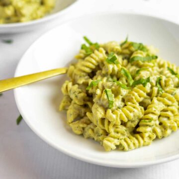 20-Minute Dairy-Free Pesto Alfredo | Sip and Spice