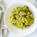Chickpea Pasta with Roasted Broccoli Sauce | Sip and Spice