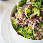 Broccoli Salad with Bacon and Greek Yogurt Dressing | Sip and Spice