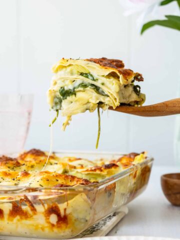 Spinach Artichoke Lasagna | Sip and Spice