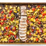 Sheet Pan Pork Tenderloin with Balsamic Roasted Vegetables | Sip and Spice